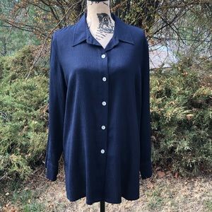 Liz Claiborne Navy Blouse/Top